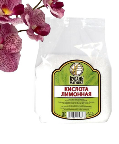 Лимонная кислота 500гр/16пач., Кубань-Матушка, 1шт Лимонная кислота 500гр/16пач., Кубань-Матушка, 1шт