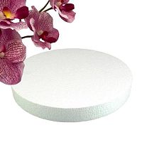 Подложка для торта из пенопласта КРУГ h03 d22 см. (1шт.)