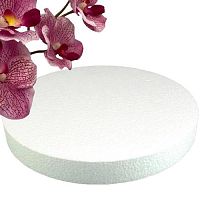 Подложка для торта из пенопласта КРУГ h03 d38 см. (1шт.)