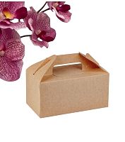 Упаковка ECO BOX WITH HANDLE M с ручкой Крафт 225*120*110 мм Упаковка ECO BOX WITH HANDLE M с ручкой Крафт 225*120*110 мм