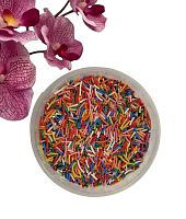 Посыпка сахарная Деко-Про - "Вермишель разноцветная МИКС №1 (яркий)  (Упаковка 0,75 кг.)