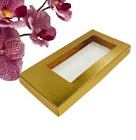 Коробка для шоколадной плитки 160*80*17мм (золото)