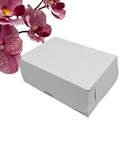 Коробка для пирожных 190*130*75 мм (белая) Х-Э и др.кондитерской продукции без окошка 