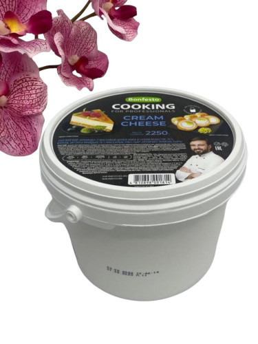 Сыр Кремчиз мягкий 70% ТМ "CooKing" ведро 2,25кг 1/4 (Белоруссия), 1шт