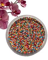Посыпка сахарная-"Шарики разноцветные Микс №1" (Пакет 1 кг.)  Деко-Про 