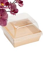 Упаковка ECO SmartPack 800 крафт (163*163*56)  (100 шт./кор.) дно р-р 13,5*13,5